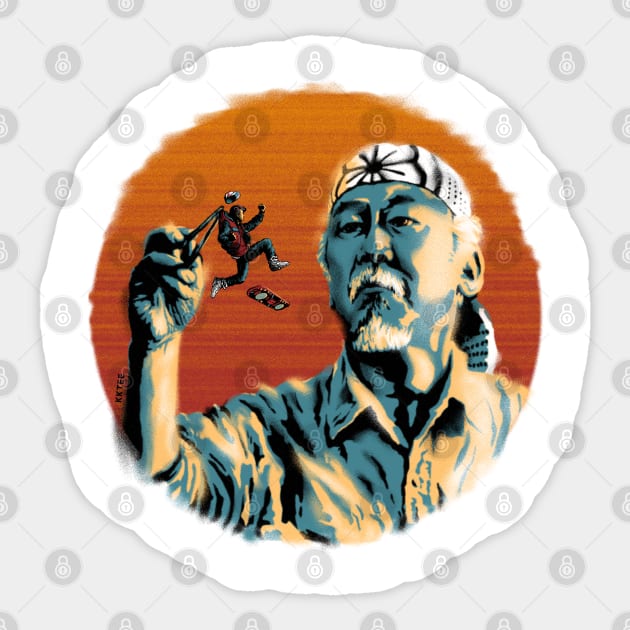 Mr. Miyagi & Marty McFly Sticker by KKTEE